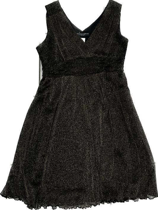 Gold sparkly black dress