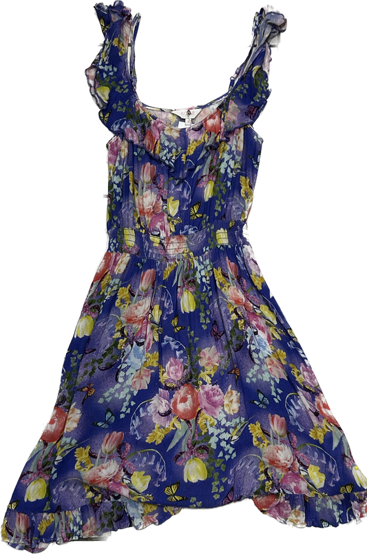 Purple floral y2k dress