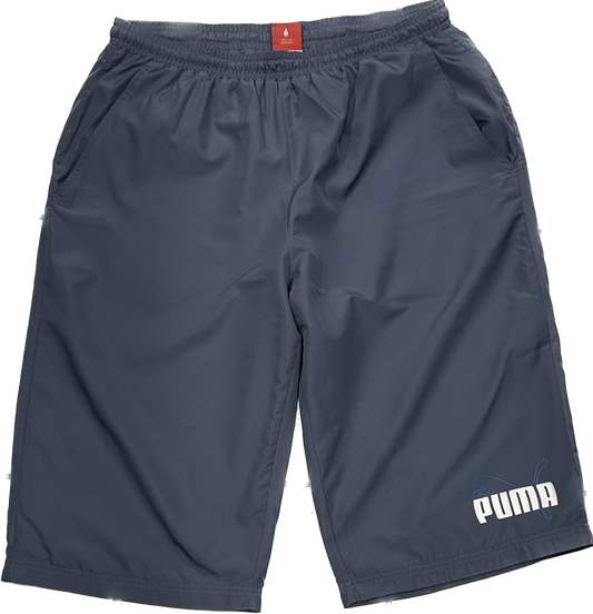 Puma Blue Long Shorts/Capri Shorts