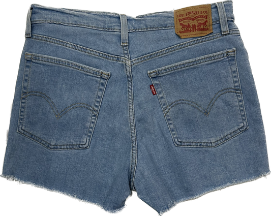 Levi's Light Wash Denim Shorts (High-Rise)