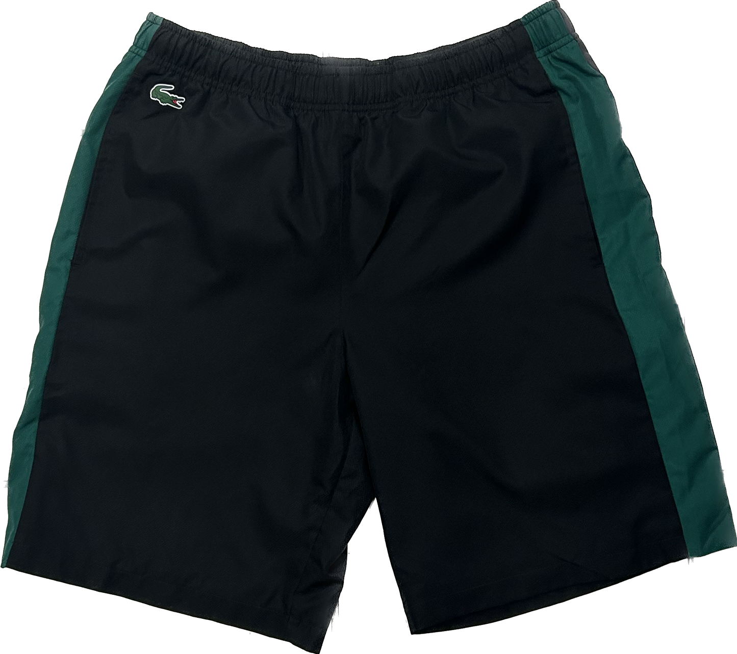 Lacoste Black and Forest Green Sport Shorts