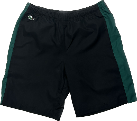 Lacoste Black and Forest Green Sport Shorts
