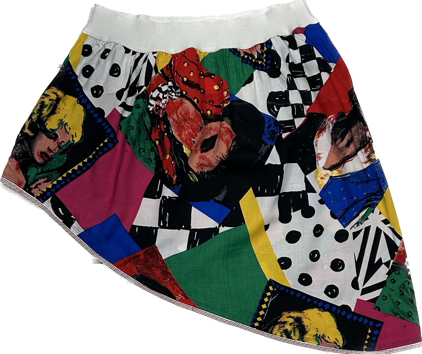 Assymetrical Colorful Skirt