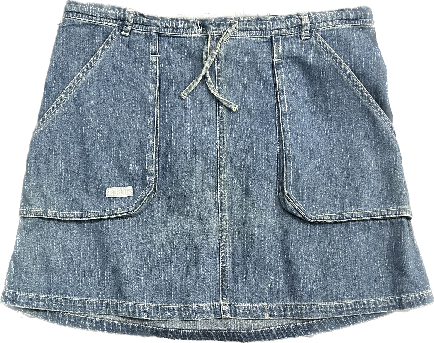 Denim Cargo Skirt