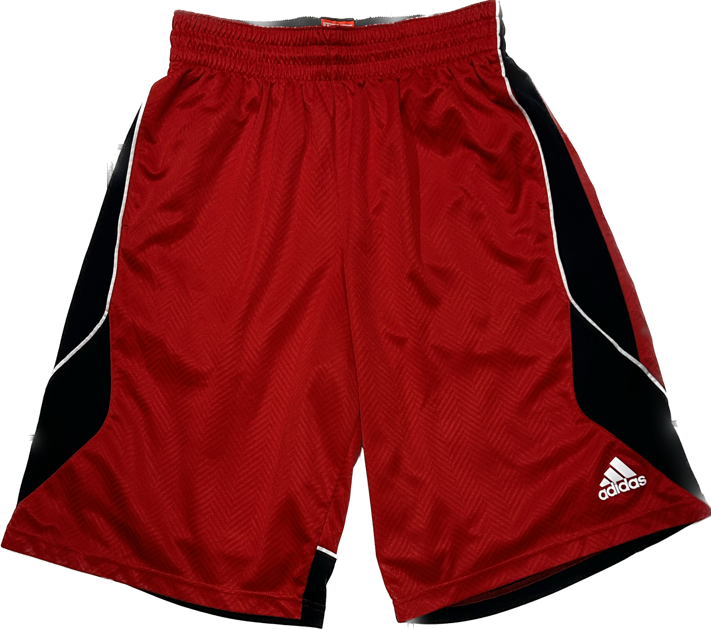Adidas Red and Black Basketball Shorts