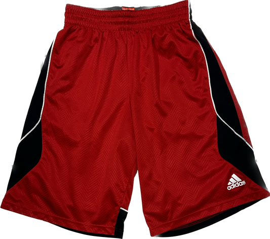 Adidas Red and Black Basketball Shorts