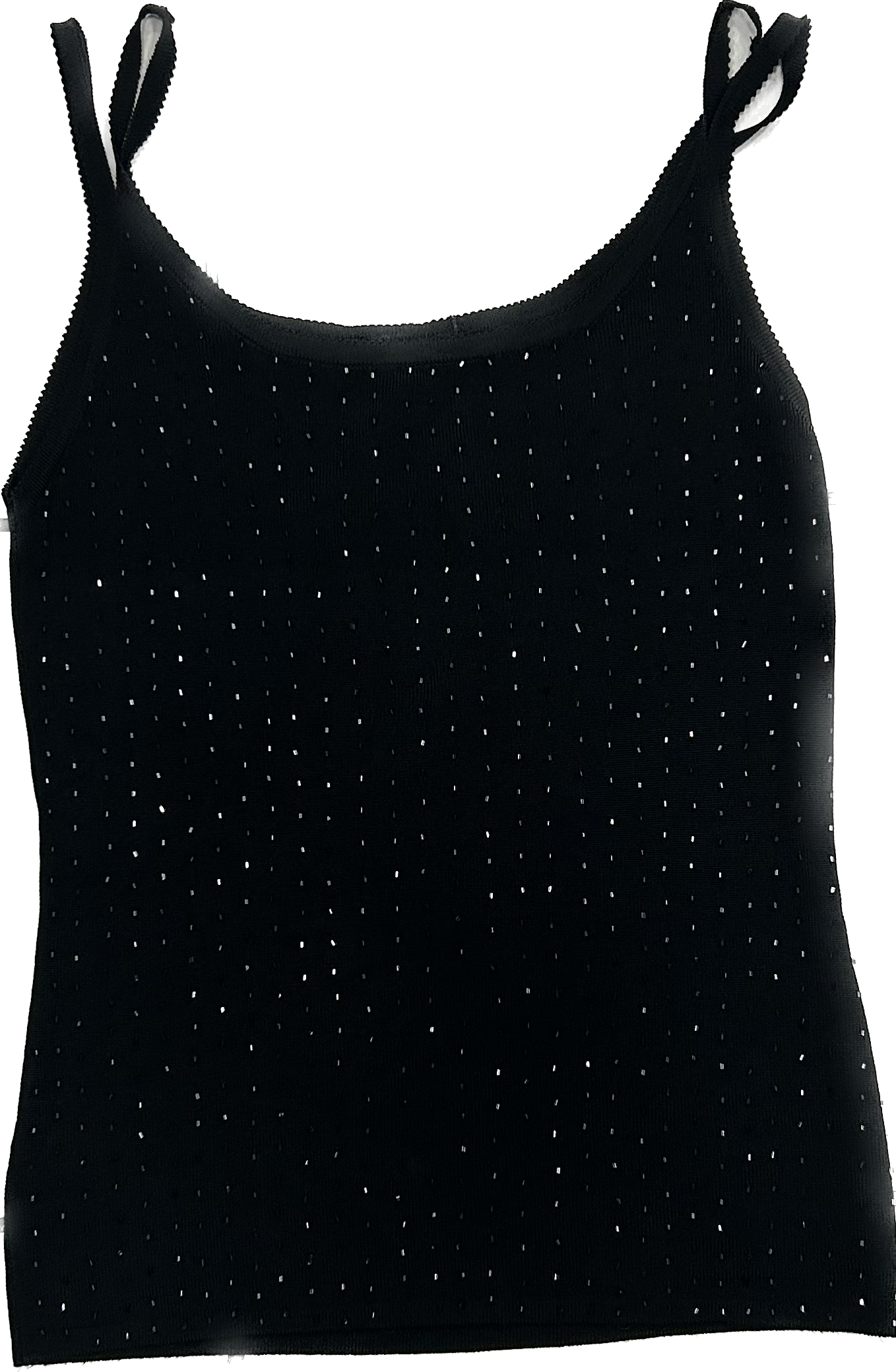 Black Beaded Going Out Top