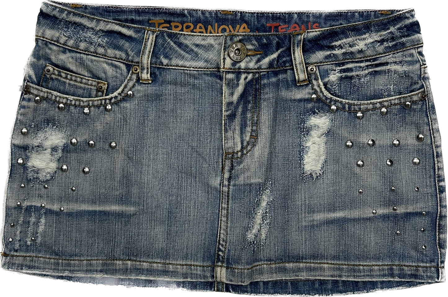 Terranova Retro Bedazzled Mini Skirt