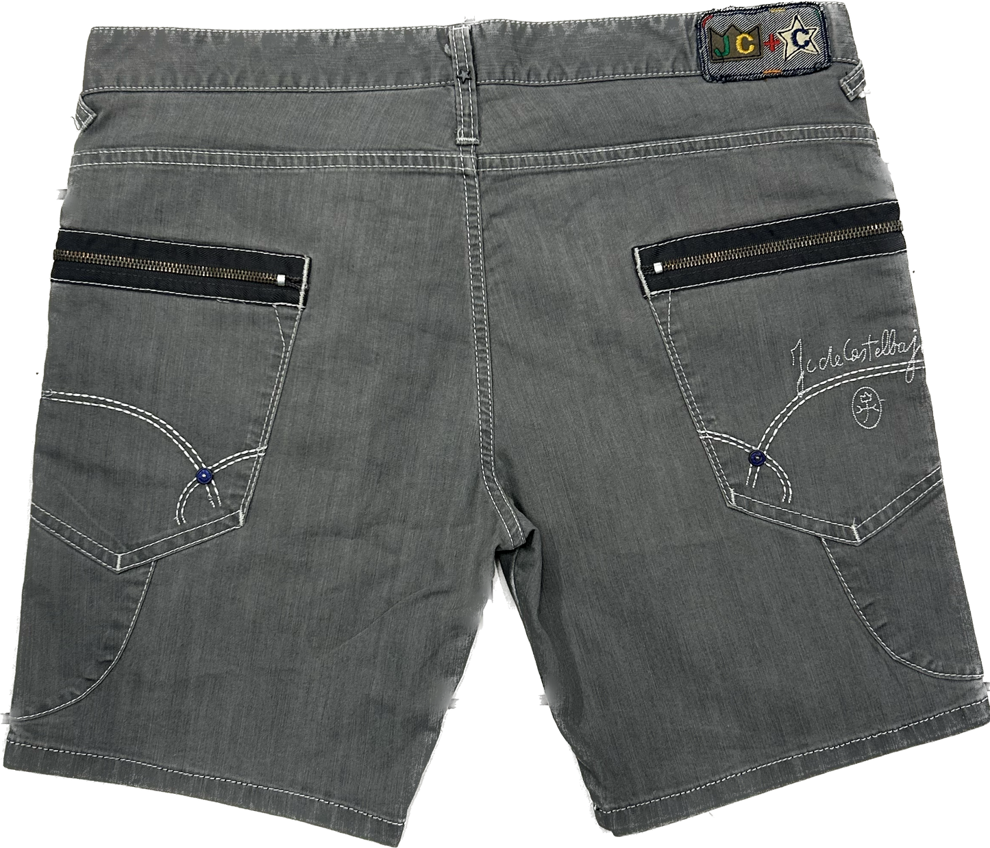 JC de Castelbajac Grey Denim 00's Shorts