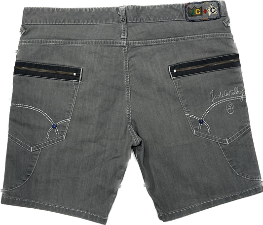 JC de Castelbajac Grey Denim 00's Shorts