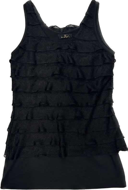 Black Fringe Top