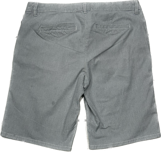 Tom Tailor Stripey White and Blue Chino Shorts