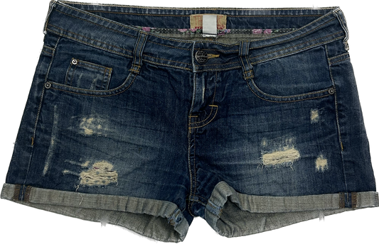 BSK Dark Denim Retro Shorts