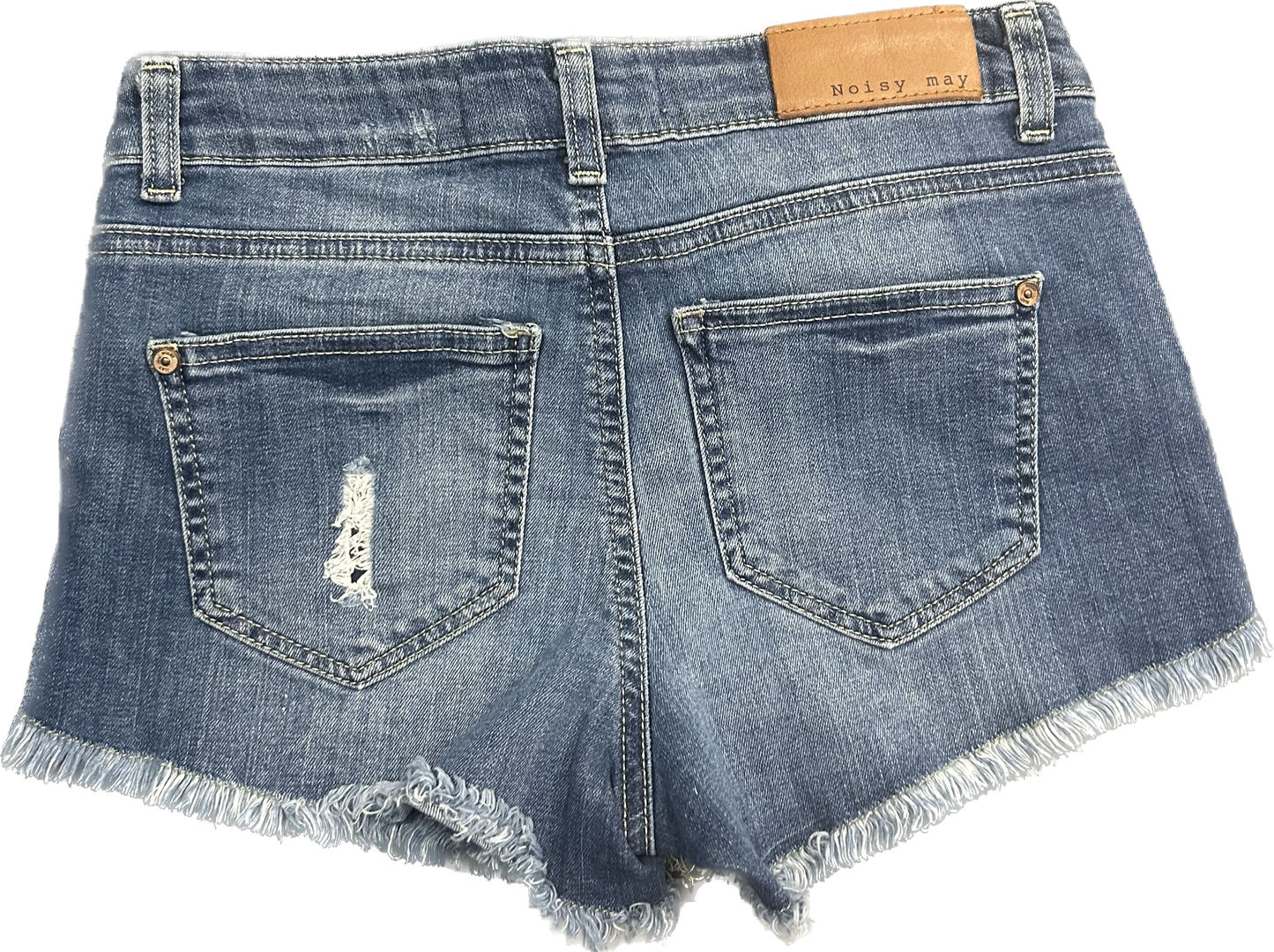 Noisy May Ripped Denim Shorts