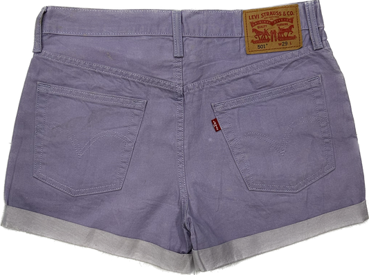 Levi's 501 Purple Shorts