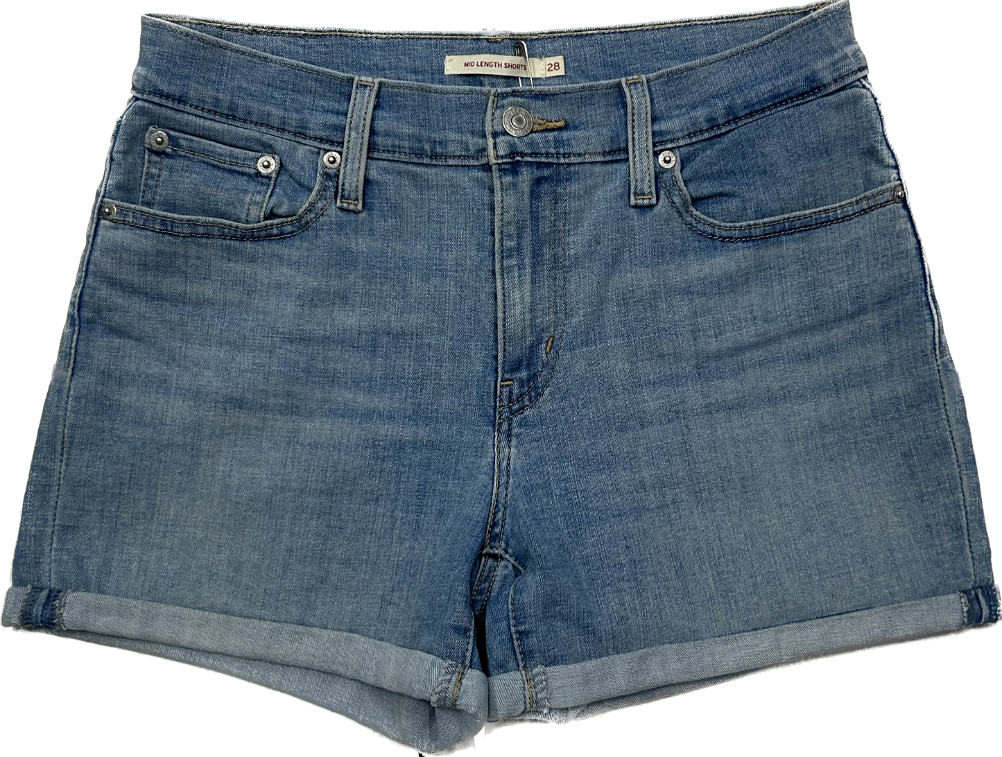 Levi's Light Denim Mid Length Shorts
