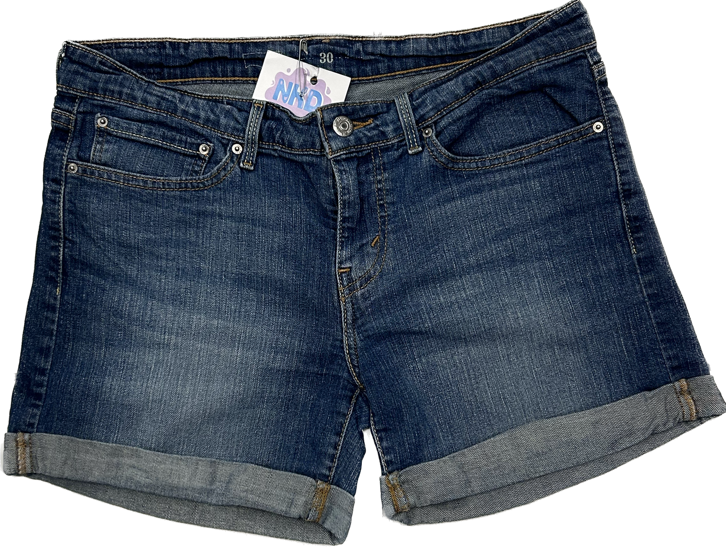 Levi's Dark Denim Short Shorts