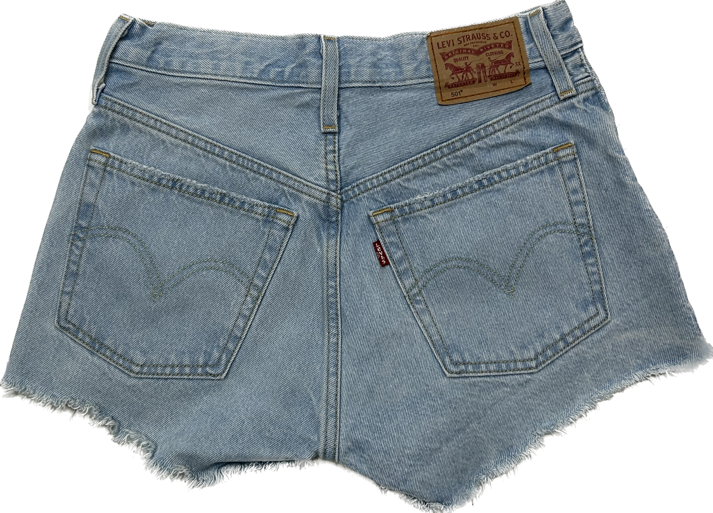 Levi's Light Denim Ripped Shorts