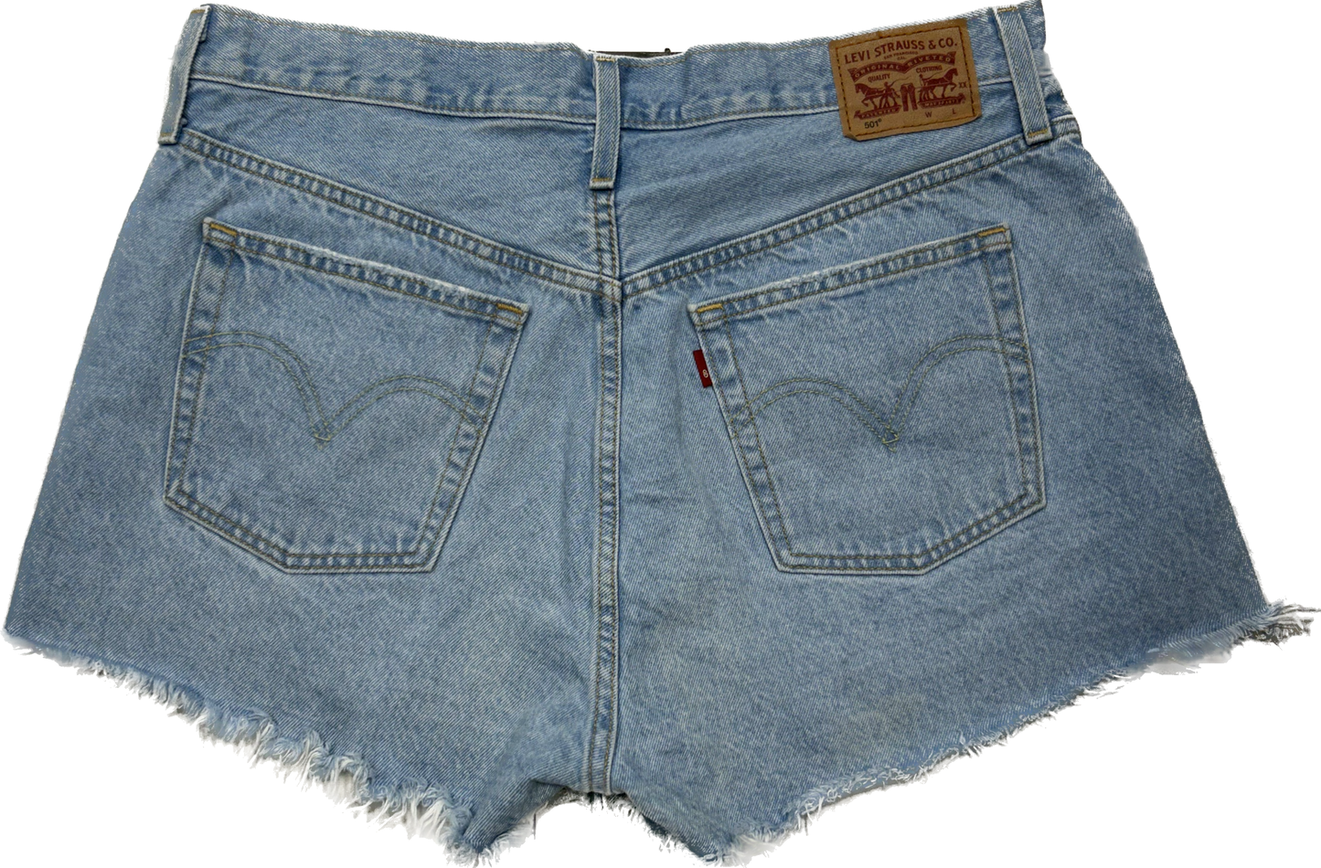 Levi's Light Denim Ripped Shorts