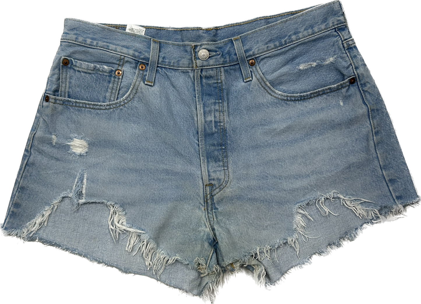 Levi's Light Denim Ripped Shorts