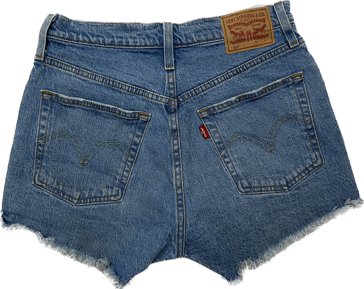 Levi's Classic Ripped Denim Shorts