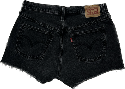 Levi's Black Denim High-Waist Shorts