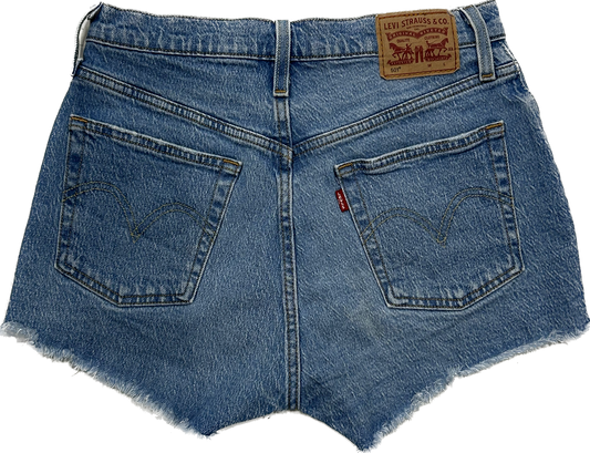 Levi's Denim Ripped High Waist Shorts