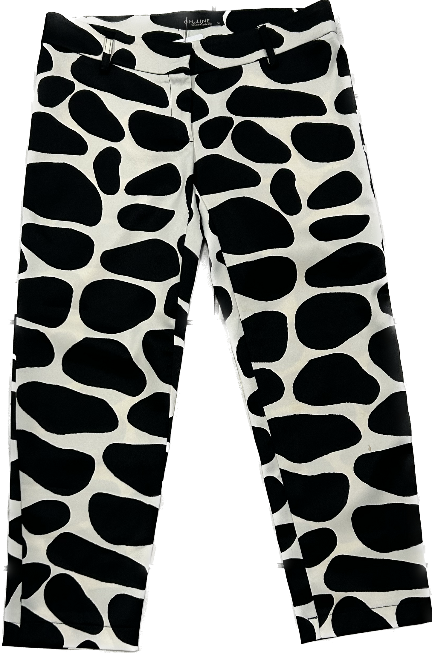 On-line Vintage Cow Print Capri Pants