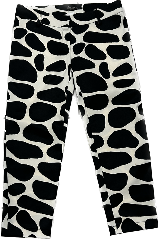 On-line Vintage Cow Print Capri Pants