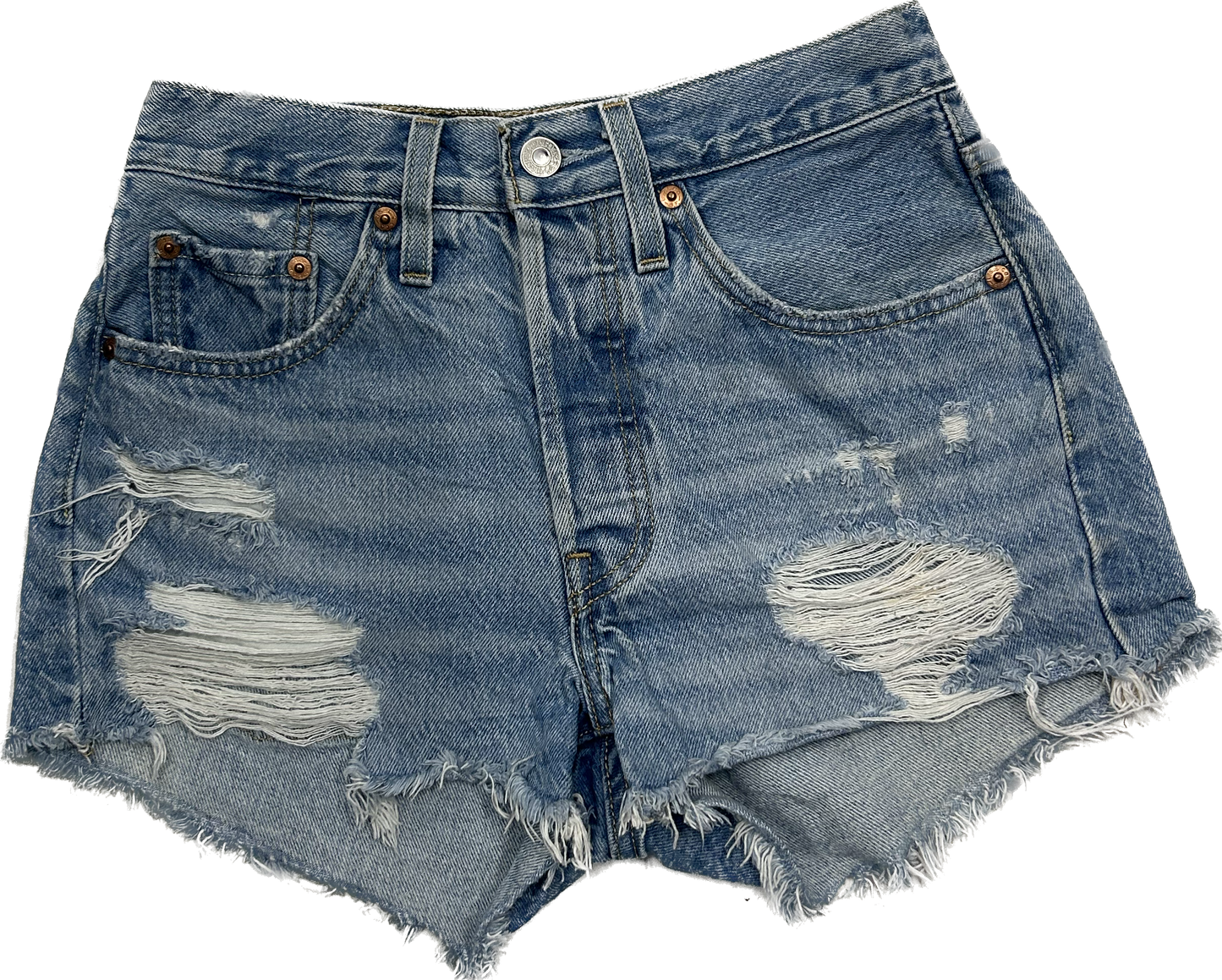 Levi's 501 Ripped Denim Shorts