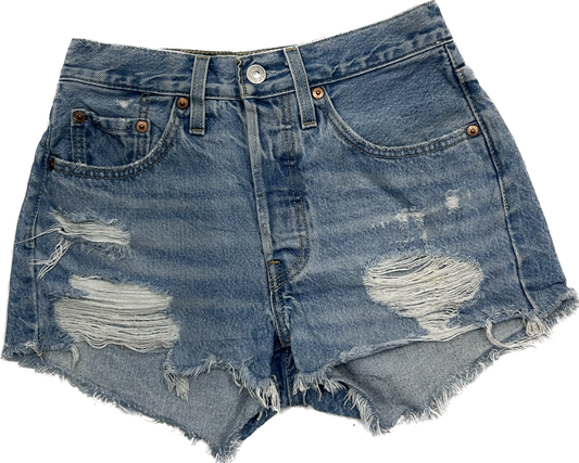 Levi's 501 Ripped Denim Shorts