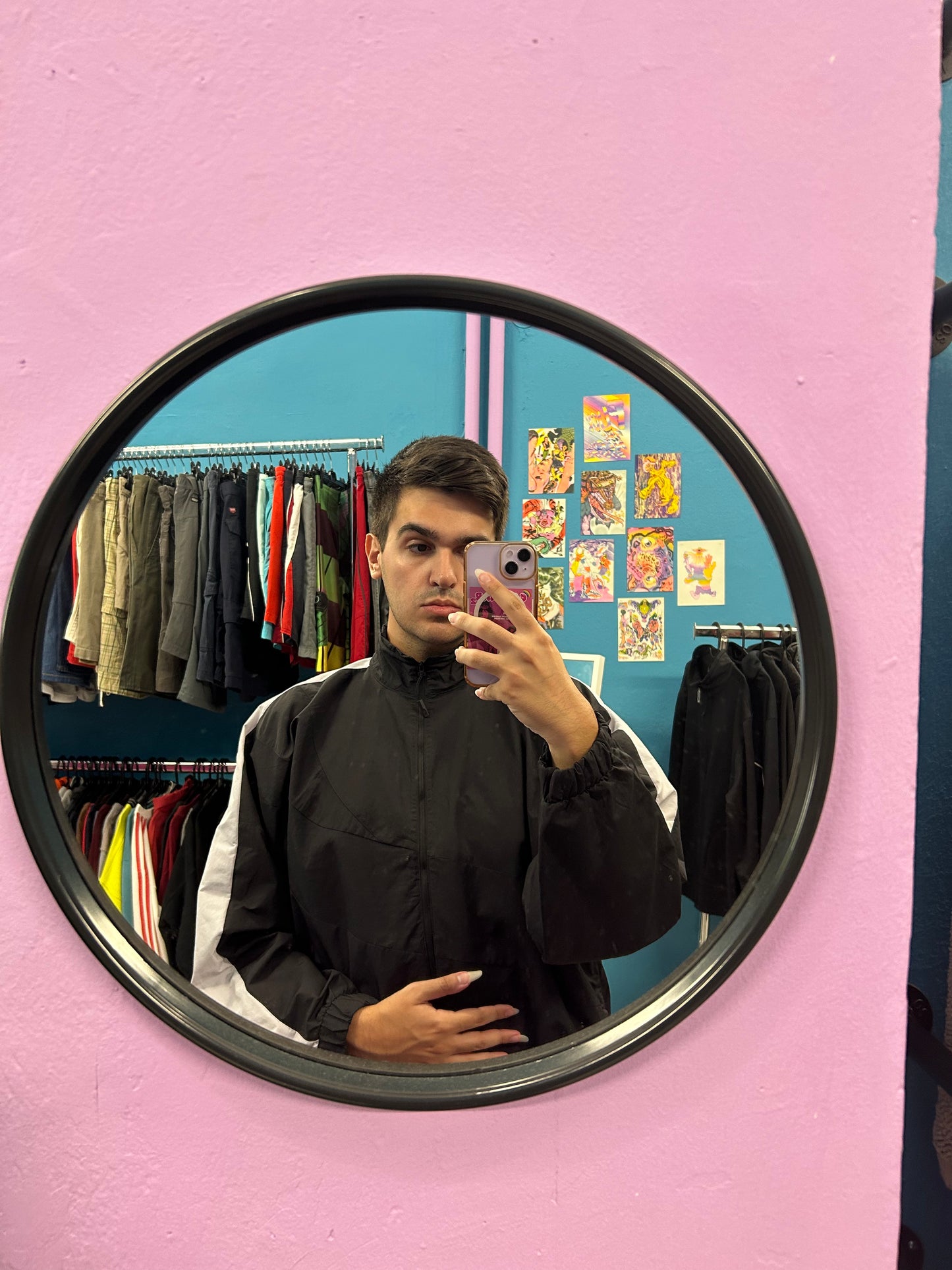 Reebok black bomber jacket