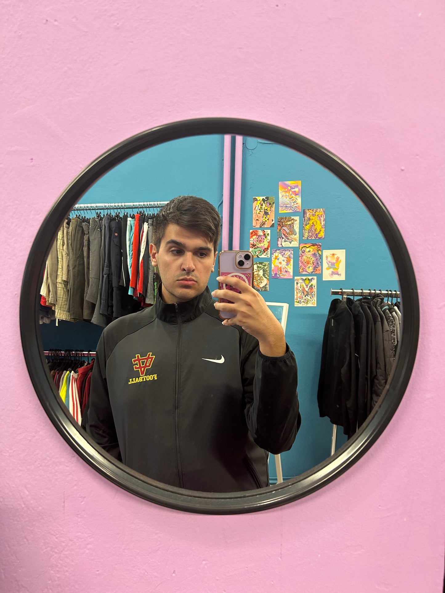 Nike DriFit dark grey and black jacket