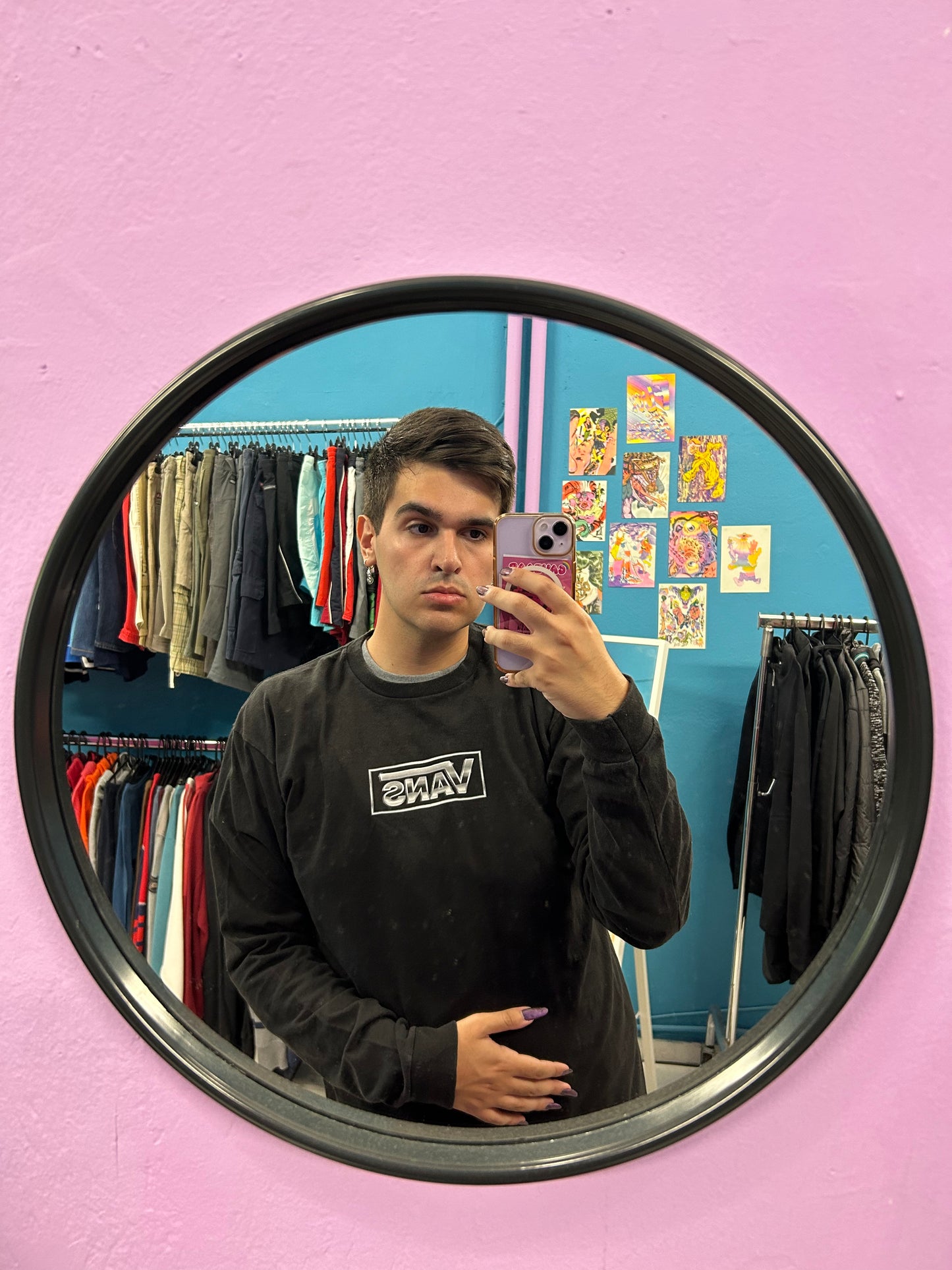 Vans old school black crewneck