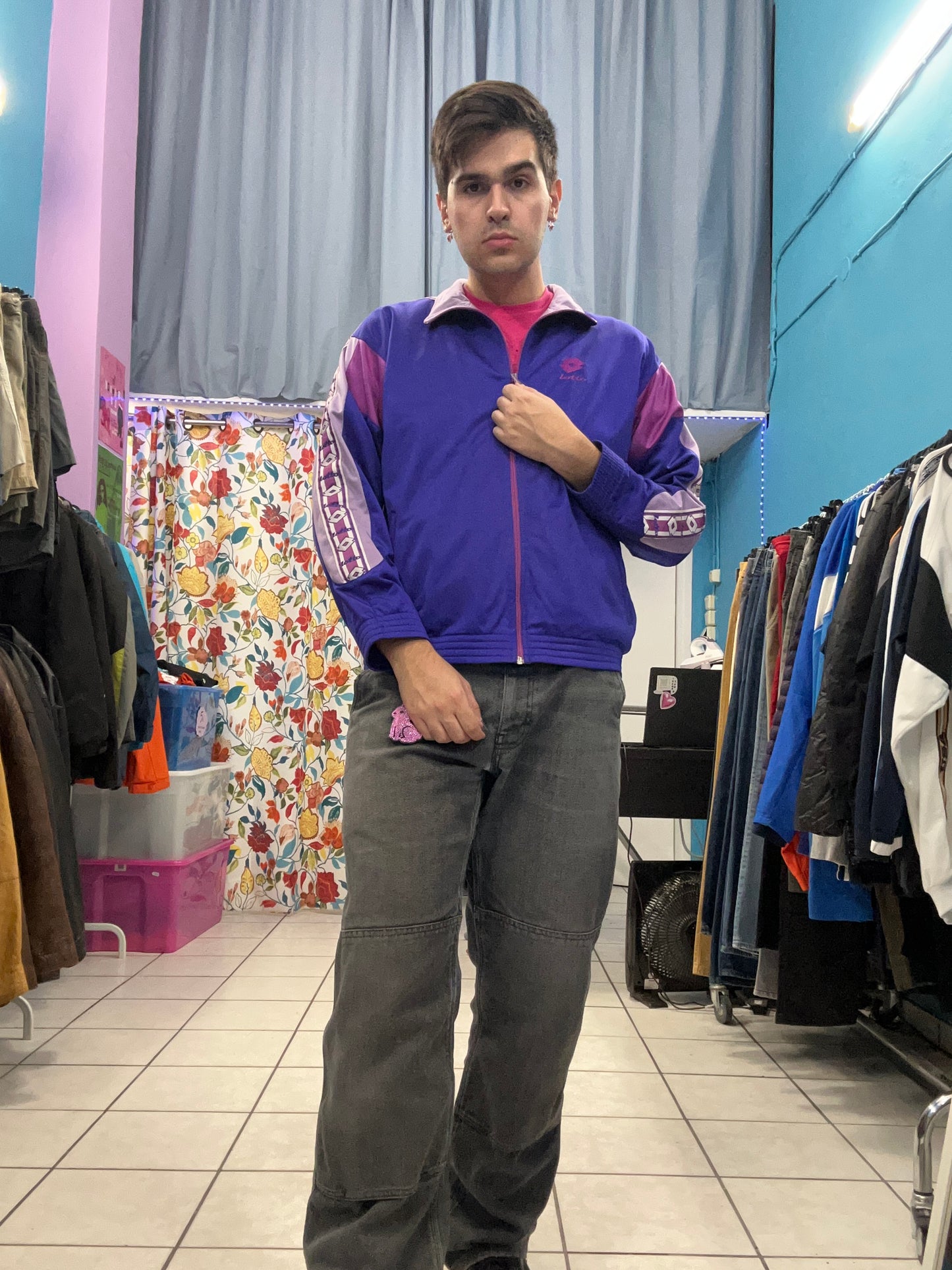 The coolest purple retro jacket you'll find