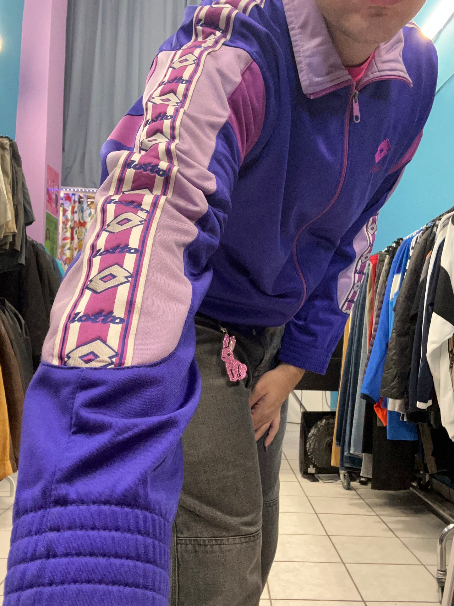 The coolest purple retro jacket you'll find
