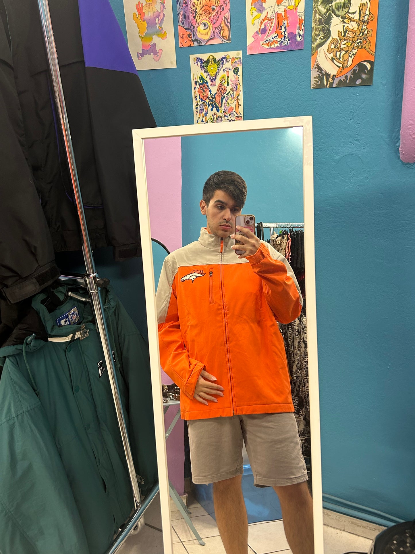 NFL 00's Broncos Orange Jacket