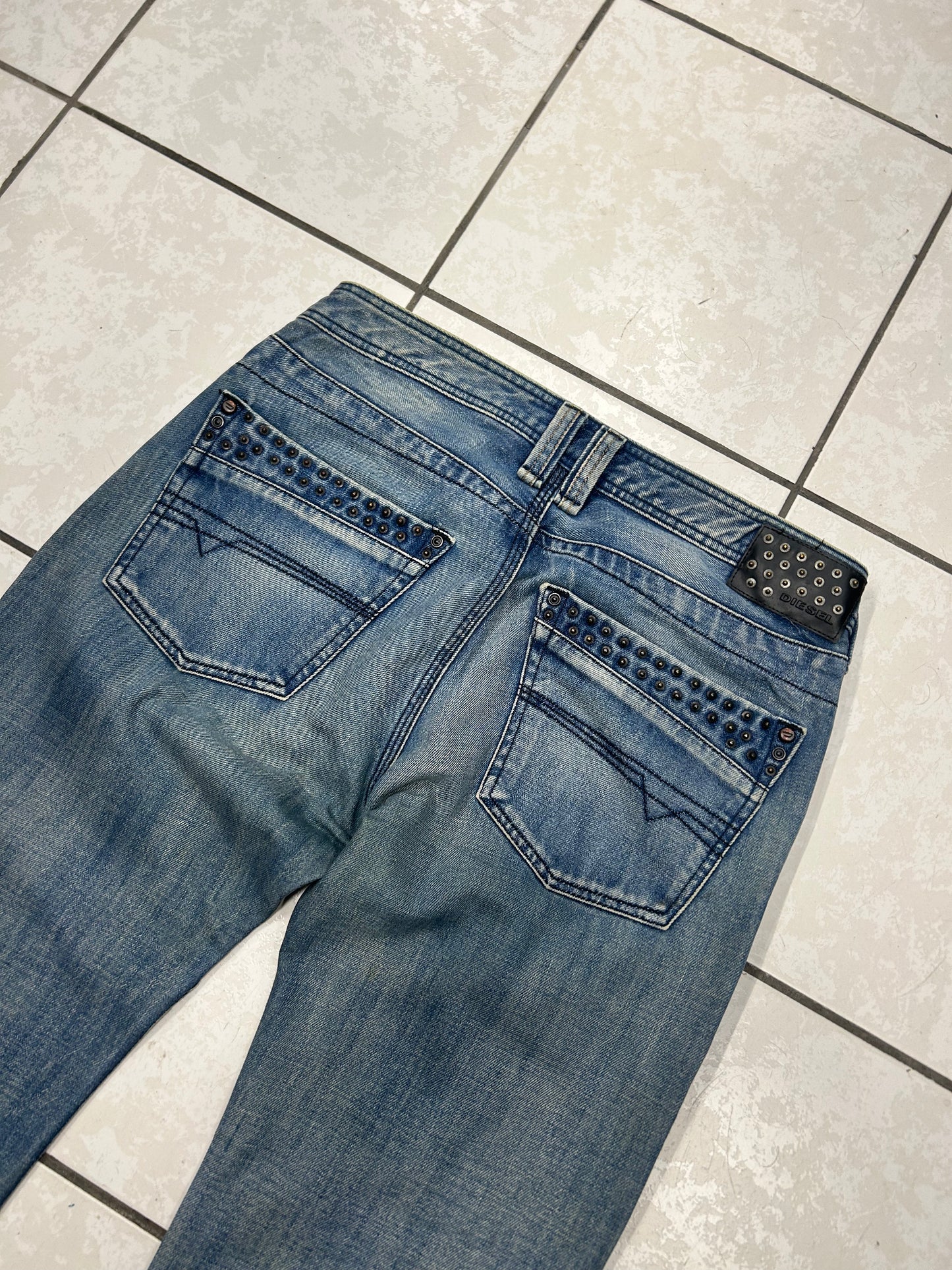 Diesel 00's Bootcut Jeans with Metal Details