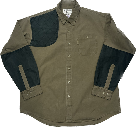 Columbia 00's Pastel Green Heavy Overshirt