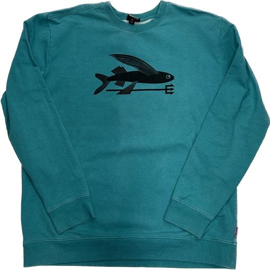 Patagonia Teal Fish Crewneck