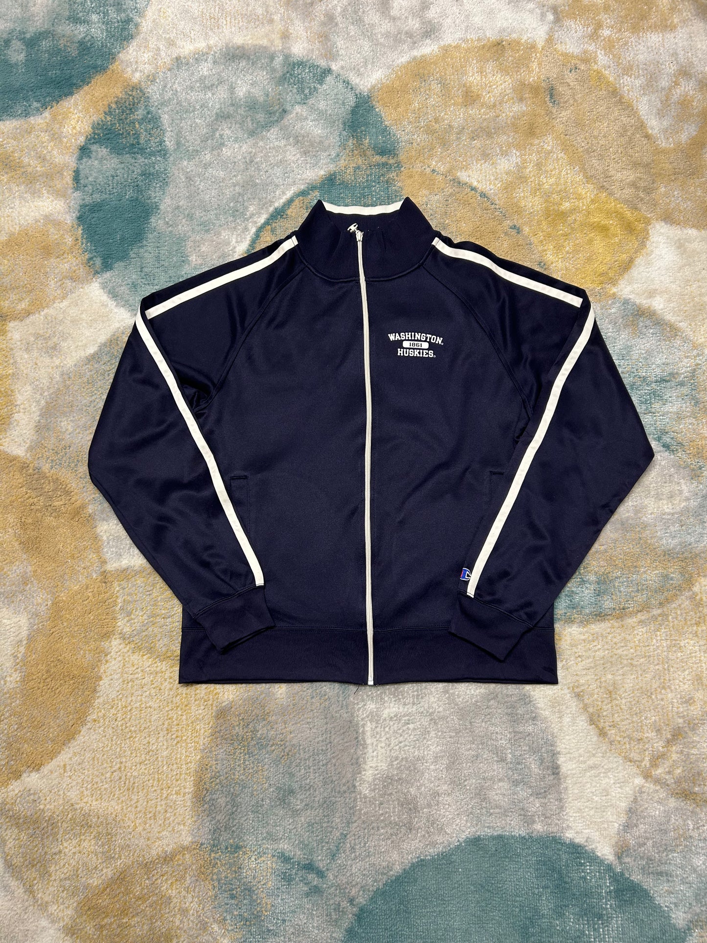 Champion dark blue and white vintage Trackjacket