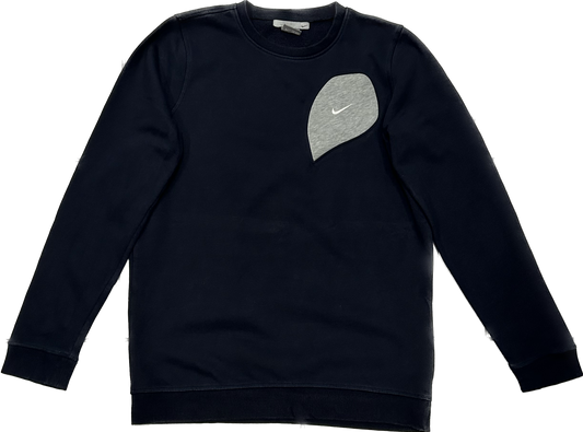 Nike Reworked Black and Grey Crewneck