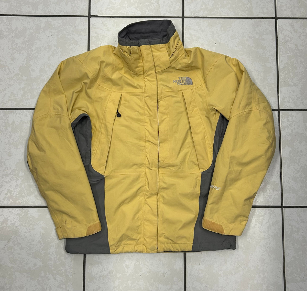 TheNorthFace 00's Yellow and Grey Waterproof Windbreaker GoreTex