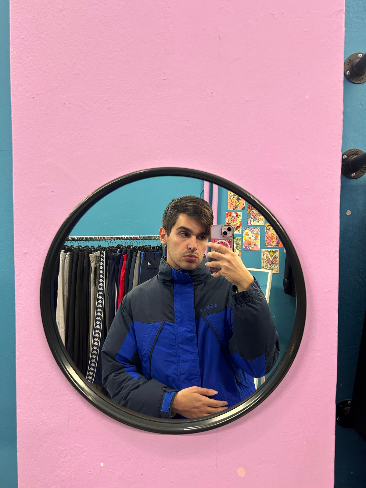 Columbia 00's Dual Blue Retro Waterproof Heavy Jacket