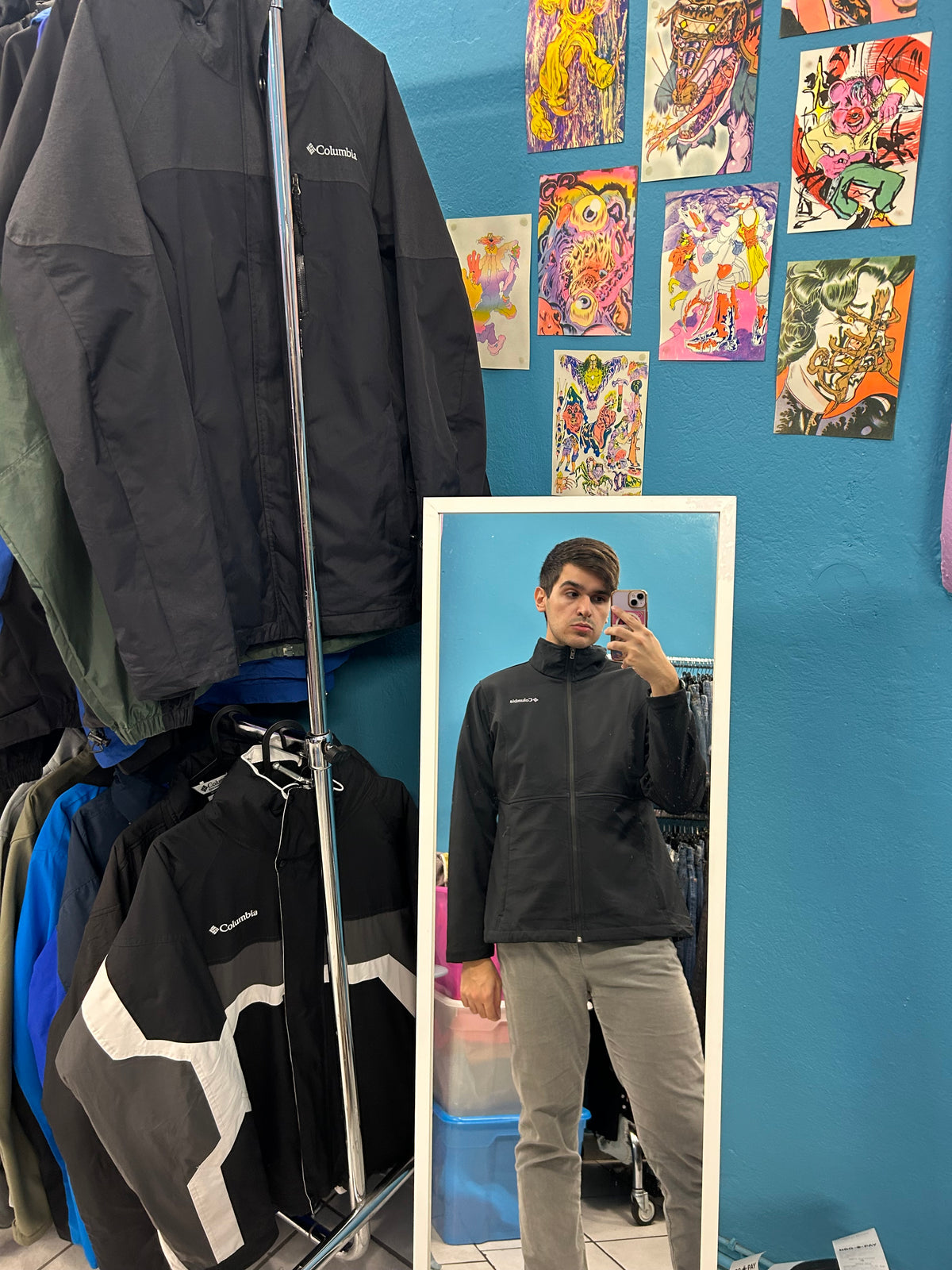 Columbia Black Jacket with Fluffy Interior